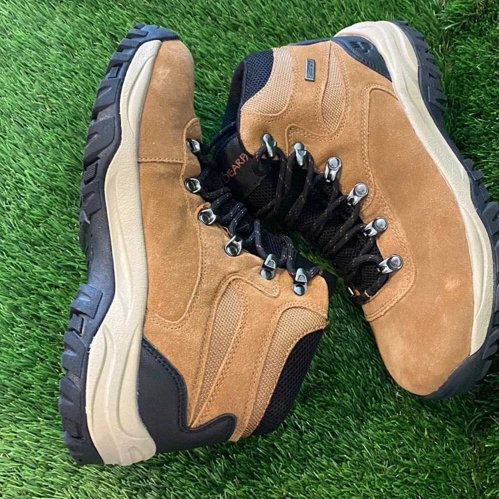 Bearpaw Men's Switchback Mid Waterproof Hiking Boots Brown Size 8‎